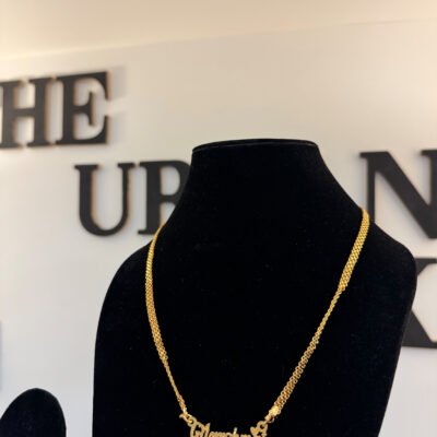 1 Grm Gold Name pendant with 22k Gold Plated Chain