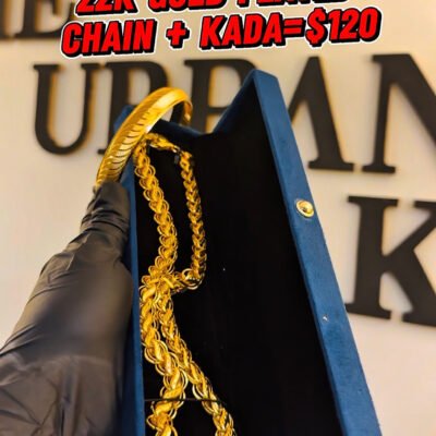 22K Gold Plated Combo Chain + Kada