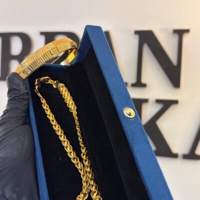 22K Gold Plated Combo Chain + Kada Men