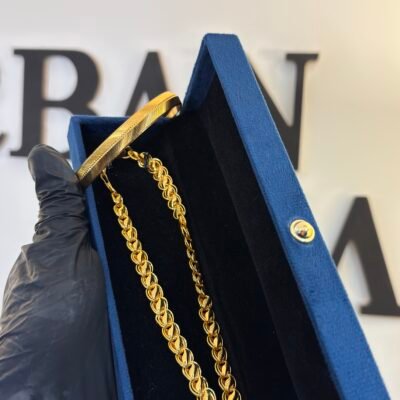 22K Gold Plated Combo Chain + Kada Men