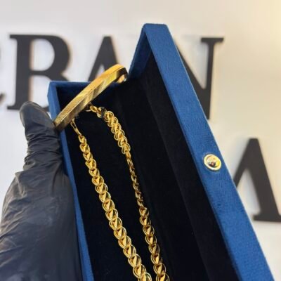 22K Gold Plated Combo Chain + Kada Men