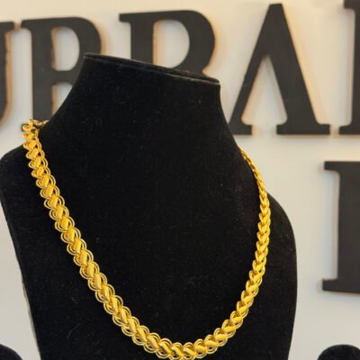 Lotus 1 grm Gold Chain