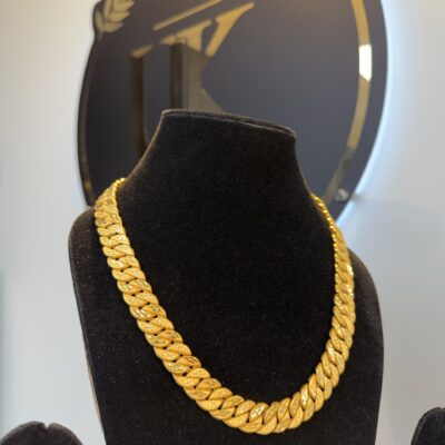 1 Grm Gold Hollow Cuban Chain