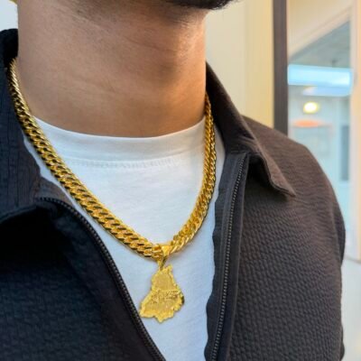 1 Grm Gold Punjab Locket with Chain
