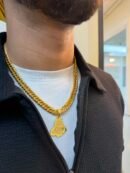 1 Grm Gold Punjab Locket with Chain