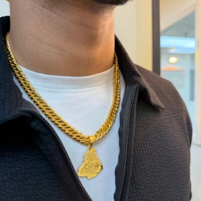 1 Grm Gold Punjab Locket with Chain