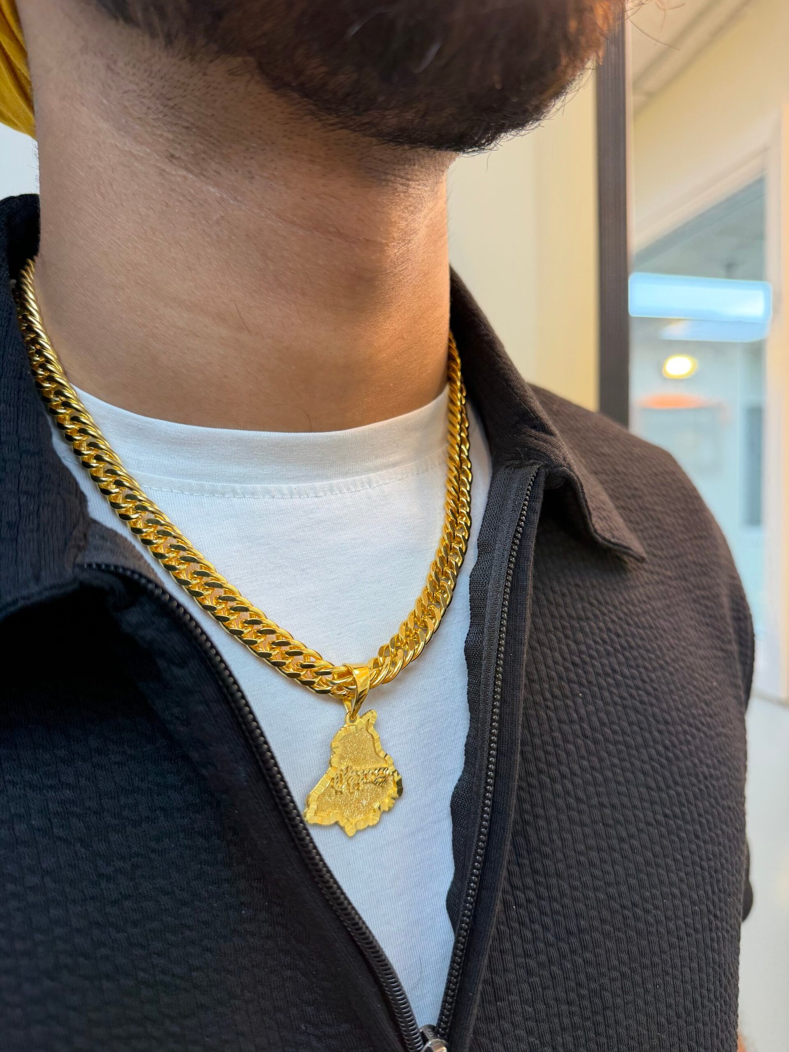 1 Grm Gold Punjab Locket with Chain