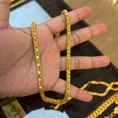 1 grm gold cutting Box Chain