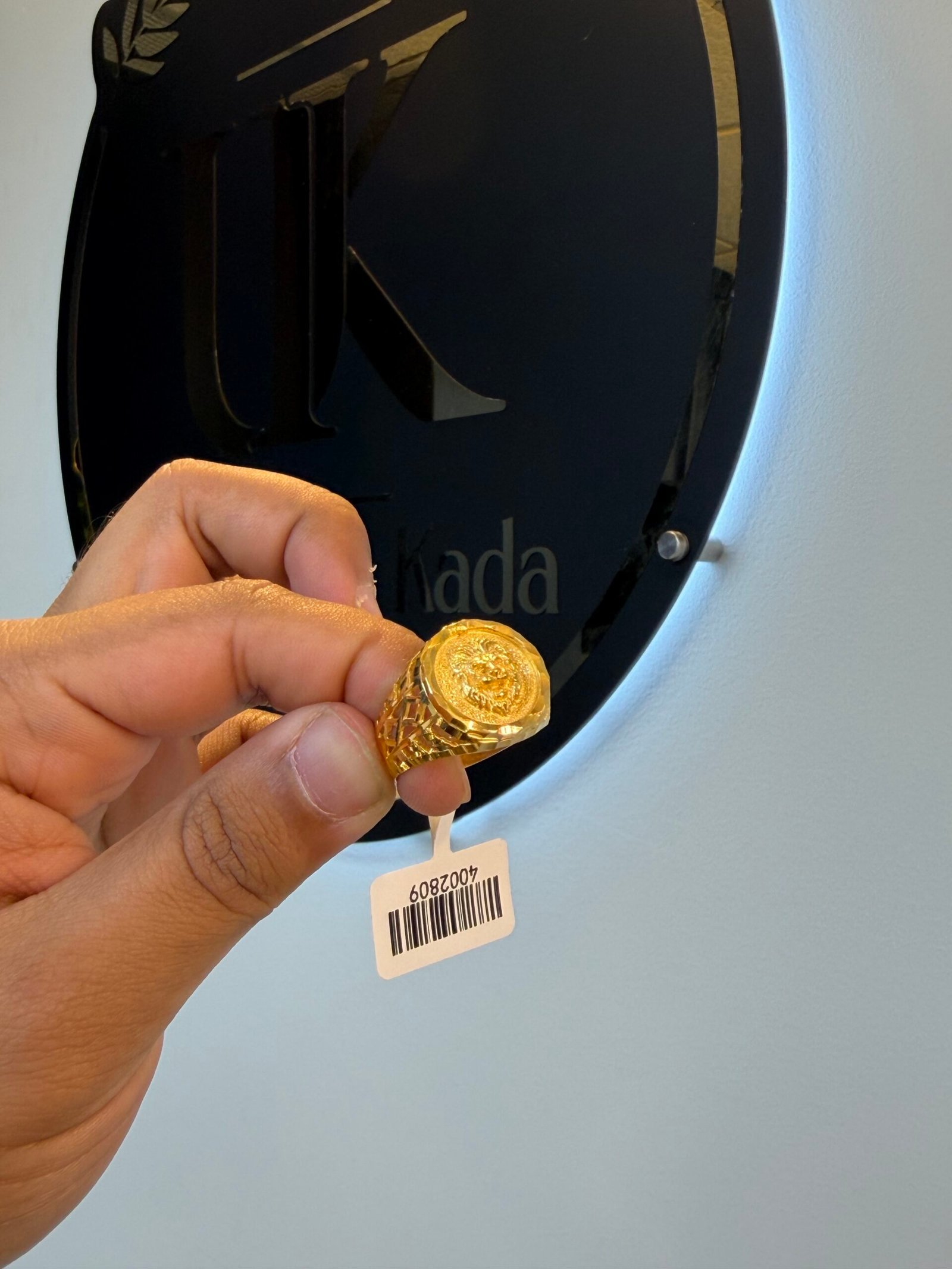 1 GRM VERSACE GOLD RING