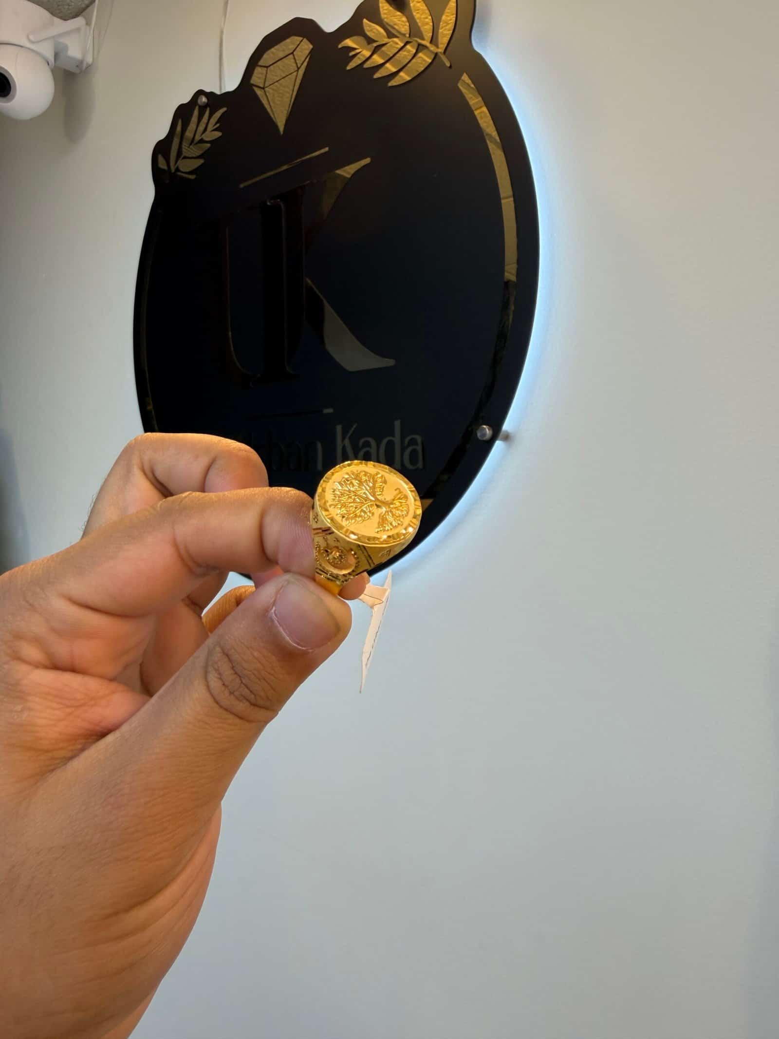1 GRM VERSACE GOLD RING