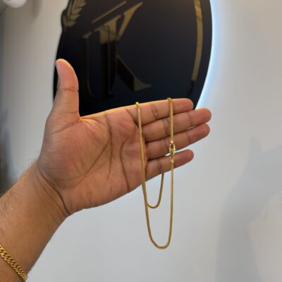 1 Grm Gold Plain Chain