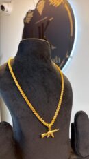 AK 47 1 GRM GOLD CHAIN AND 1 GRM GOLD LOCKET