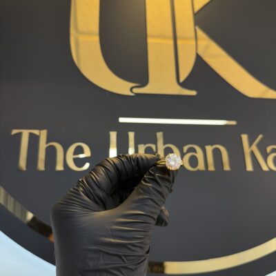 Half Grm Single Stone  Ladies  Gold Ring