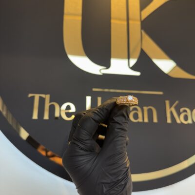 Gold Plated ladies Adjustable ring