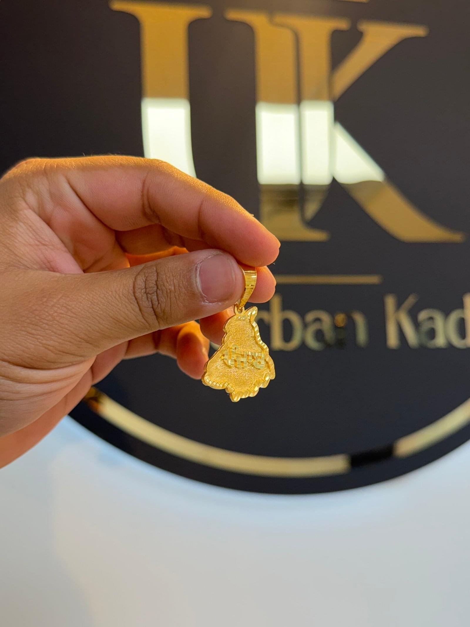 1 Grm Gold Punjab Locket with Chain - Image 3